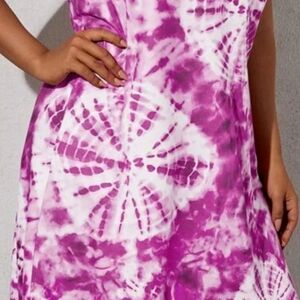 Plus Graphic Print Cami Dress
